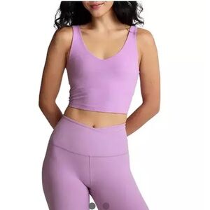 Beyond Yoga Spacedye Cropped Tank  - Lilac Petal Heather